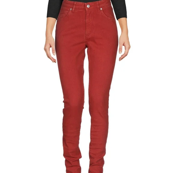 Golden Goose Rust High Rise Jeans Size 27 Brick - Picture 2 of 9